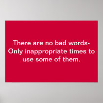 Bad Words Poster