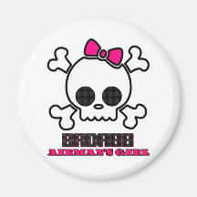 Badass Airman's Girl Refrigerator Magnet