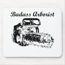 Badass Arborist - Chainsaw Mouse Pad