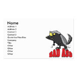 badass bad ass honey badger cartoon business card templates