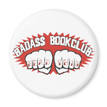 Badass Bookclub Fridge Magnet