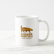 Badass Cobra Killa Honey Badger Coffee Mugs