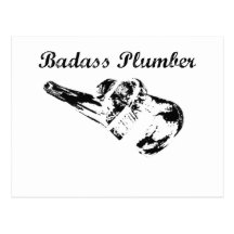 Badass Plumber Postcards