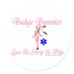 Badge Bunnies Strip and Flip Stickers