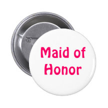 Badge - Maid of Honour Pinback Buttons