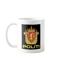 Badge the Norwegian Police Service, Norway mugs