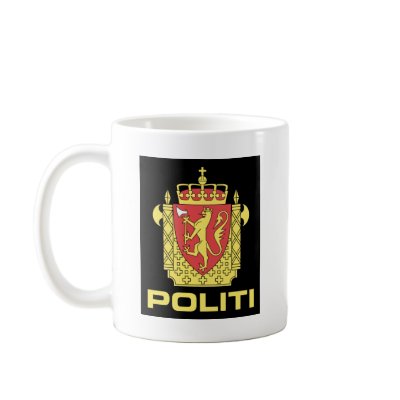 Badge the Norwegian Police Service, Norway Mug by bestflag