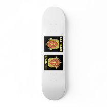 Badge the Norwegian Police Service, Norway Skateboard