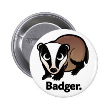 Badger. Button