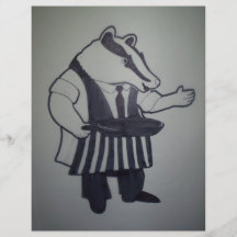 Badger from Wind in the Willows Full Color Flyer