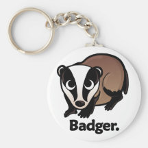 Badger. Keychain