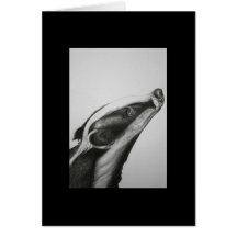 Badger Note card