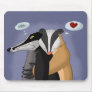 Badgers in Love Mousepad