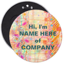 Badges, Pins - Just Peachy