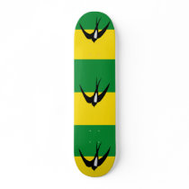 Badia Del Valles, Spain flag Custom Skate Board