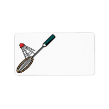 Badminton 4 labels