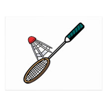 Badminton 4 postcard