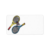 Badminton 8 custom address labels