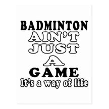 Badminton Ain't Just A Martial Arts Postcard