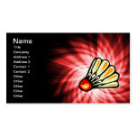 Badminton Birdie Business Card Template