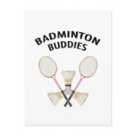 Badminton Buddies Post Card