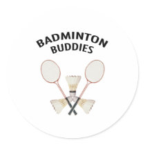 Badminton Buddies Stickers