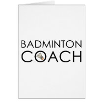 Badminton Coach Card