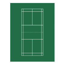 Badminton Court Postcard