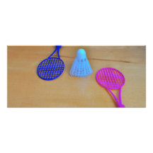 Badminton Customized Rack Card