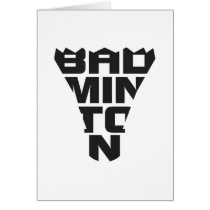 Badminton Folding Card cards