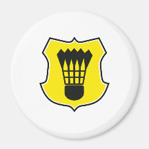 badminton fridge magnet