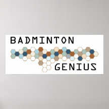 Badminton Genius Print