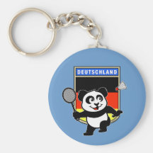 Badminton Germany Panda Key Chain
