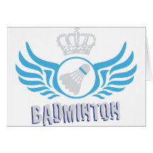 badminton grußkarte