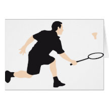 badminton grußkarten
