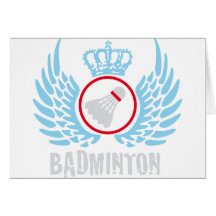 badminton grußkarten