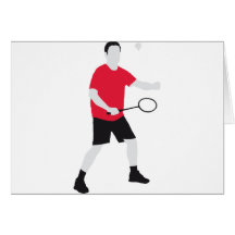 badminton grußkarten