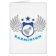 badminton grußkarten