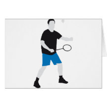 badminton grußkarten