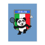 Badminton Italy Panda postcards