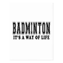 Badminton It's way of life Post Card