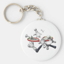 Badminton Key Chains