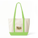 Badminton Kittens Vintage Art Canvas Bags