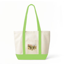Badminton Kittens Vintage Art Canvas Bags