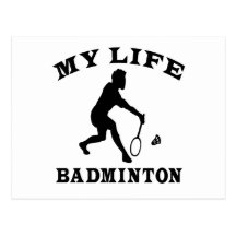 Badminton My Life Post Card