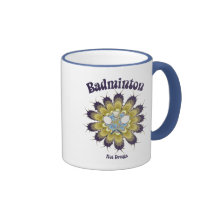 Badminton Not Drugs Flower Coffee Mugs