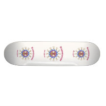 Badminton Not Drugs Skateboard