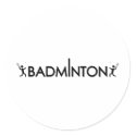 badminton player text icon stickers
