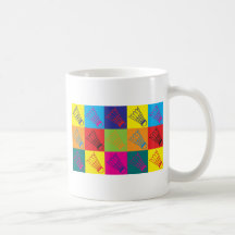 Badminton Pop Art Mugs
