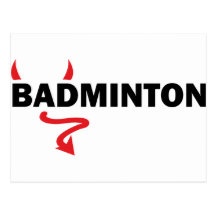 badminton post card